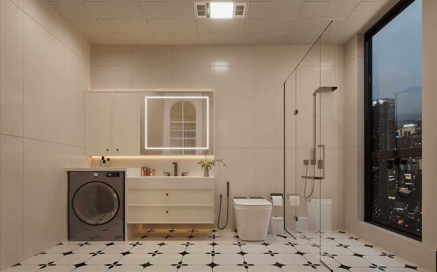 Penthouse bathroom